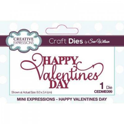 happy valentines day  -mini expressions - love theme  Die Collection